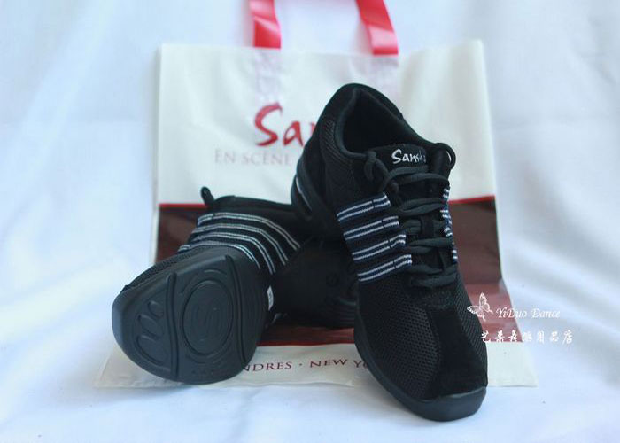 Sansha Dance Shoes Sansha Bodybuilding Fuck Jazz Dance Shoes Breathable Mesh Face air cushion Fitness Outdoor Sneakers