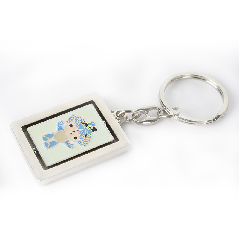 Beijing 2008 Olympic Games Fuwa Beibei Rotary Keychain (with rust for a long time) Olympic collection souvenirs