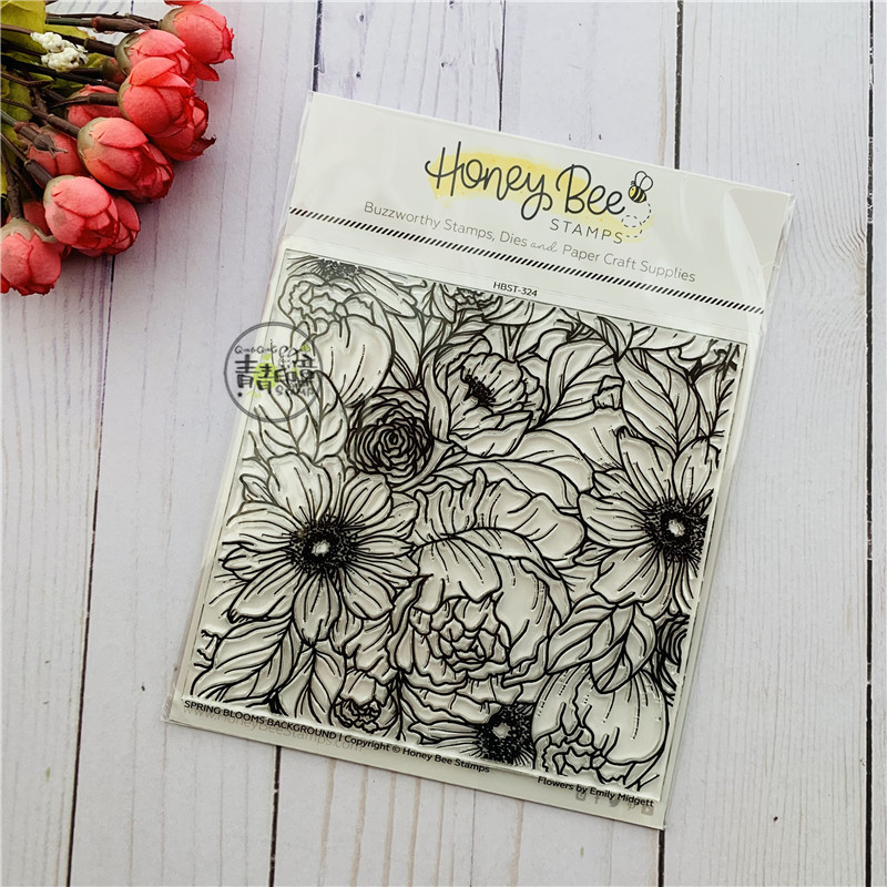 Honey Bee Spring Blooms Background Import Transparent Seal