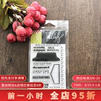  Hero Arts Kelly series hand account imported transparent seal