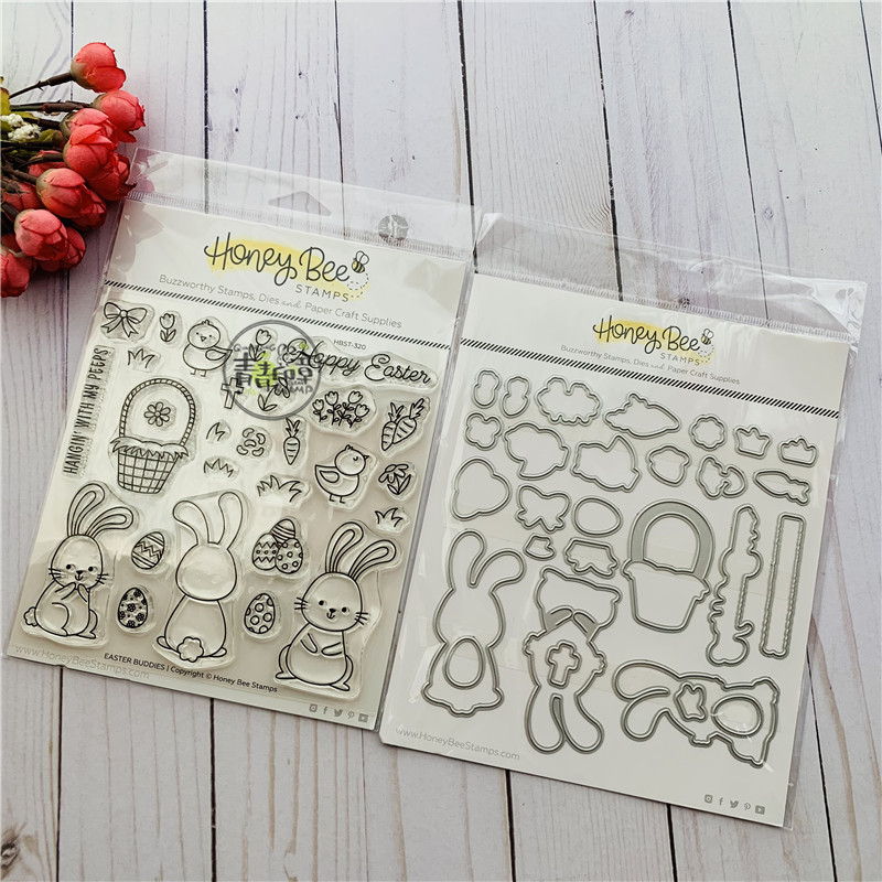 Honey Bee Easter Buddies Easter Buddies Import Clear Stamps and Dies