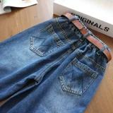 Джинсовые штаны подходит для мужчин и женщин, детские осенние джинсы, в западном стиле
