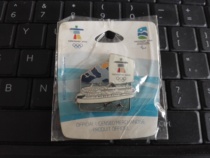 2010 Vancouver Winter Olympics badge Canadian scenery badge cruise ship and dolphin badge with original packaging