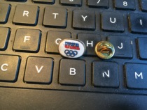 Olympic Badge Old U.S. Olympic Committee Badge U.S. NOC Badge