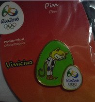 2016 Brazil Rio Olympic Games Badges Mascot Competition Badges Judo Badges