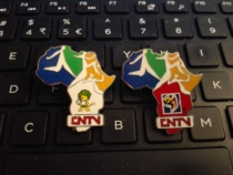 2010 South Africa World Cup Badges China Official Football Reporting Media Badges CNTV Badges Pair
