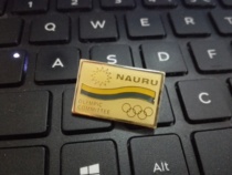 Olympic Games Badge Nauru Delegation Olympic Committee Badge Nauru NOC Badge