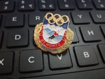 Olympic badge Alpine skiing badge Swiss Olympic Committee badge Swiss NOC badge