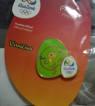 2016 Brazil Rio Olympic Games Badges Mascot Competition Badges Rhythmic Gymnastics Badges