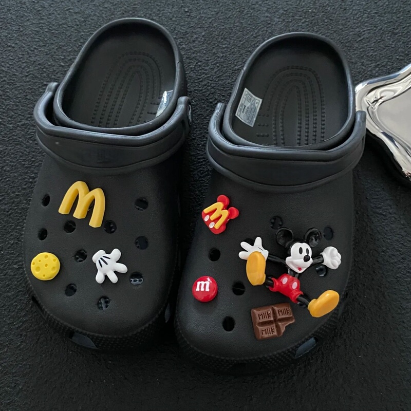 Crocs Shoe Accessories Shoe Charms New Cute Cartoon Mouse DIY Decorative Charms Shoe Surface Decoration Suitable for Crocs
