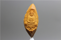 Olive core carving Guanyin lotus leaf net bottle handmade nuclear carving single seed single pendant Wen play bodhi accessories