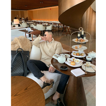 Gahksteudio Advanced Customized Show Design Irregular Tear Sweater Containing Wool