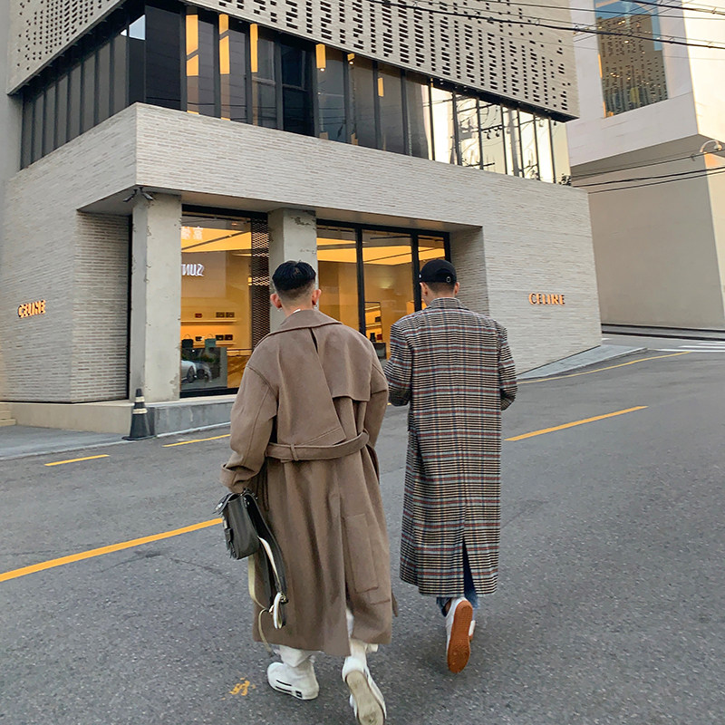 GAHKSTUDIO Korean designer couture winter double-layer design heavy industry warm coat couple coat