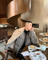 Gahkstudio advanced custom - made Nordic famous Yuan Rich Environmental Protective Fur Tuscany Jacket New Years Roof