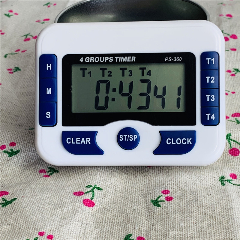 Posthumps PS-360363 four-channel positive countdown timer electronic clock Multi-group positive timing countdown