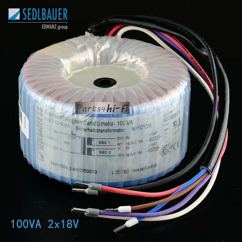 100VA W double 18V German imported Sedlbauer Fort Saider Premium premium edition toroidal transformer