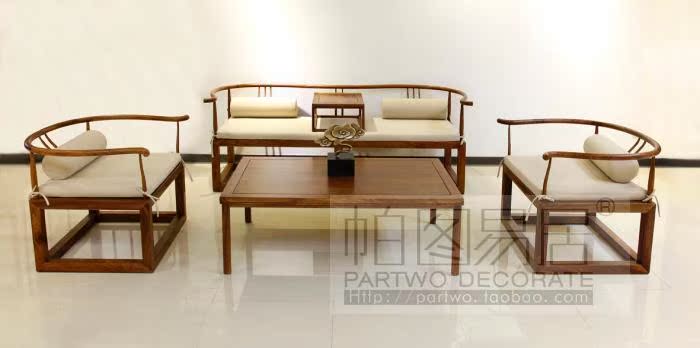 1 + + 1 + 3 sofa gỗ rắn rosewood new Trung Quốc phòng mô hình sofa set kết hợp thiết kế nội thất trang trí