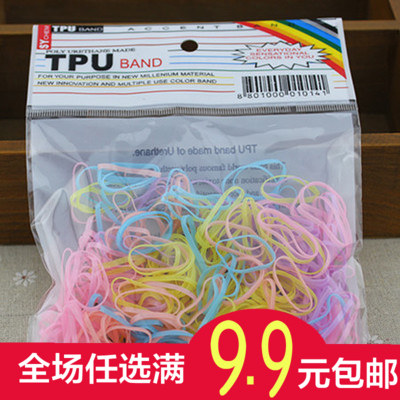 9 9 Korean version disposable rubber band hair ring strong pull constantly tie pigtail hair ring Girl girl hair ring