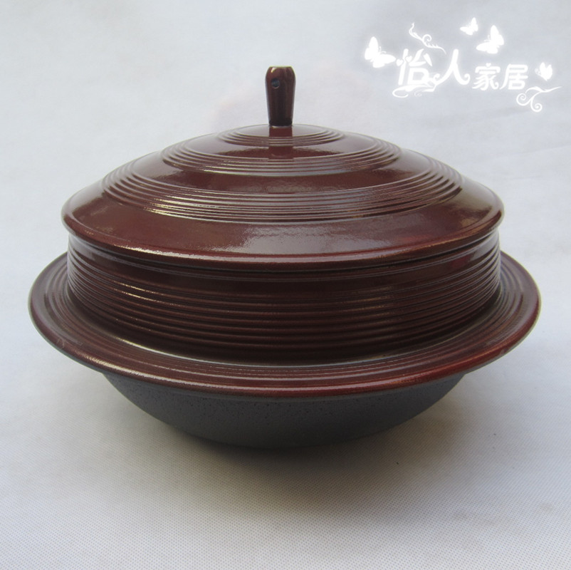 Yicai enamel porcelain stew pot stew pot cast iron pot thickened smokeless non-stick pot gas induction cooker universal enamel rice pot