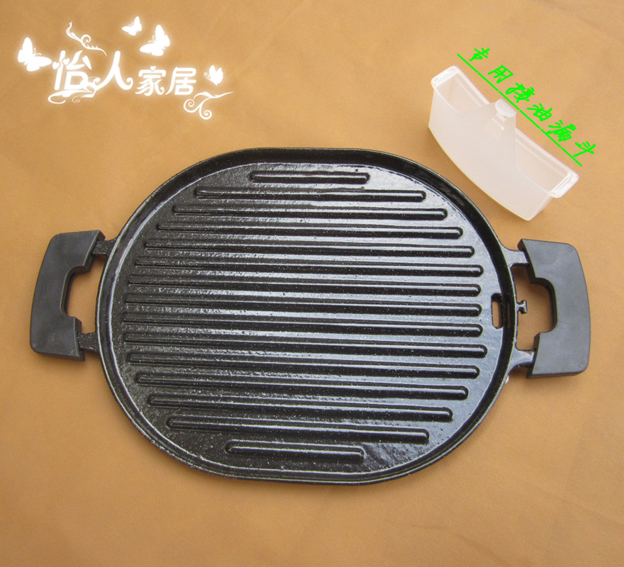 Export best-selling European and American Korea and Japan enamelled cast iron steak iron plate barbecue plate barbecue plate electric barbecue pot household multi-purpose