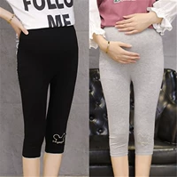 Mùa hè mới 2018 quần legging dành cho bà bầu 200 pounds chất béo MM cộng với phân bón XL lỏng bảy điểm nâng bụng quần thủy triều quần bầu legging