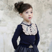 2022 childrens clothing Korean version autumn and winter new girls long-sleeved T-shirt cotton baby childrens bottoming shirt girls top trend