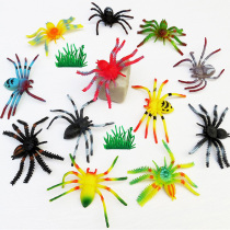 Simulation insect Spider animal model soft glue net static tarantula Black Widow props spoof tricky toy set