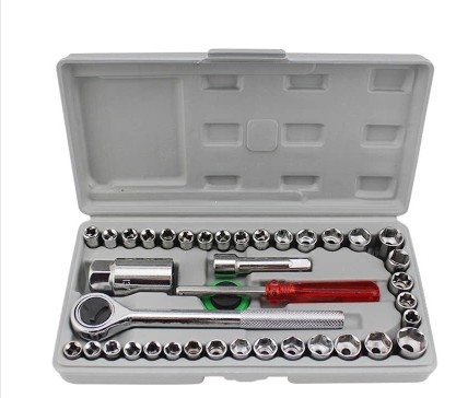 Auto Supplies 40 Pieces Set Car Motorcycle Tool Socket Set Socket Wrench Combination Set Auto Supplies