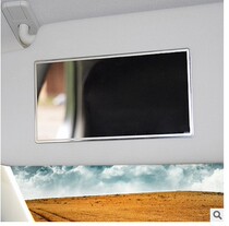 Car visor Cosmetic Mirror Son On-board Shading dresser Cosmetic Mirror New stainless steel car with high-definition decorative mirror
