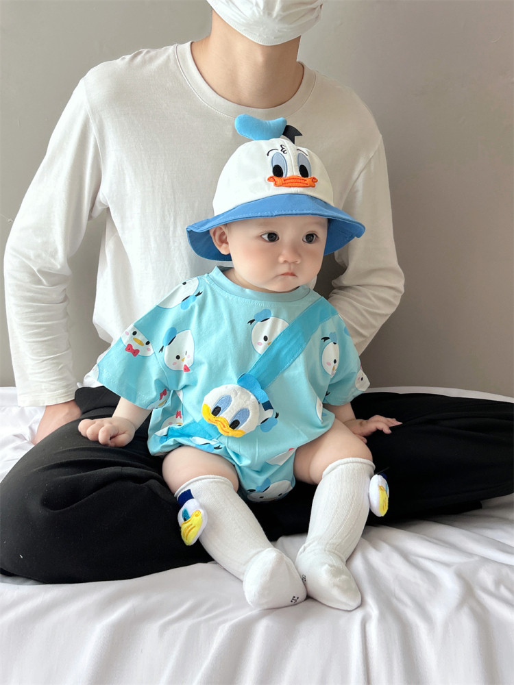 cute cartoon baby romper korean style summer bodysuit for boys & girls cute cartoon baby romper korean style summer bodysuit for boys & girls