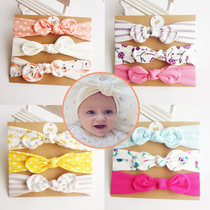 Korean ins baby hair band Little Princess cute three card hair band Bow small ears Nordic hair band