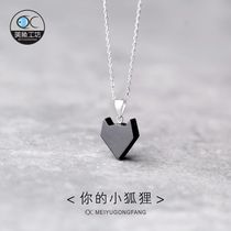 Original Little Prince with Fox Honolulu Necklace Pendant Lock Bones Womans Day Hansen Department Literary Ornament Student