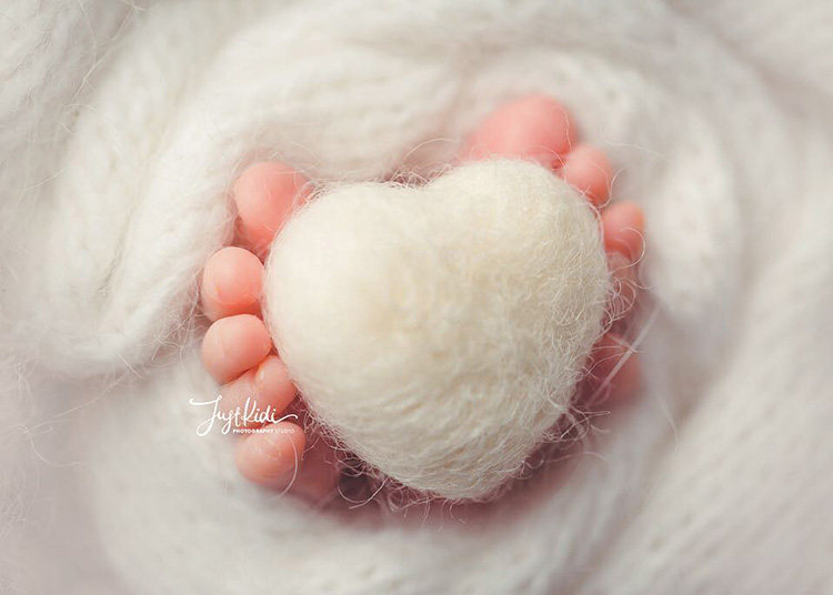 Full 100 for purchase ~ manual wool felt small loving care shape little peach heart newborn photo eggplant prop special price