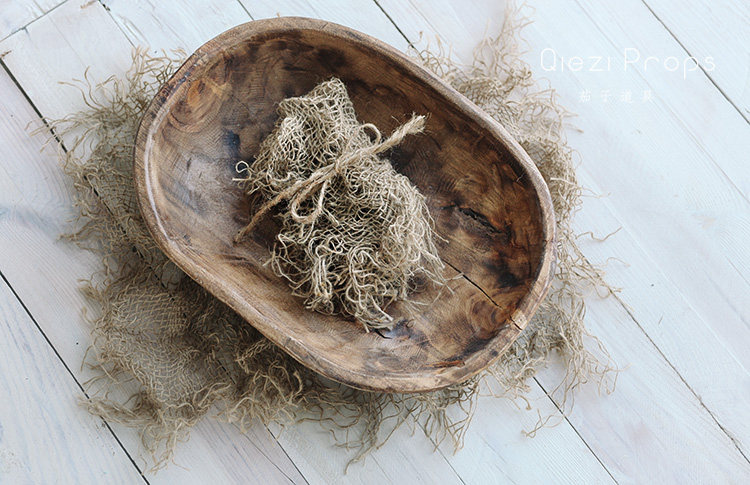 Wan to use ~ ~ torn edge flow Su pleated hemp cloth small cushion blanket ~ fine money ~ eggplant newborns photoprop special price