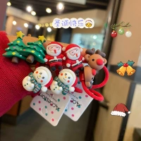 Рождественская детская резинка для пожилых людей с косичкой, аксессуар для волос, подарок на день рождения