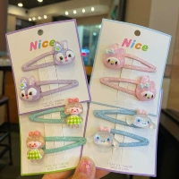 Sanrio, детский мультяшный аксессуар для волос, челка, заколка для волос