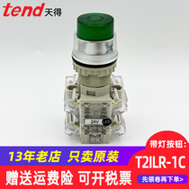 Button switch self-reset TEND day to T2ILR-1C T3IAR power raised head with light self-lock 22mm