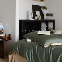 Light luxury 60S TENCEL double high-end kit simple silky four-piece set summer 100% Lyocell bed linen