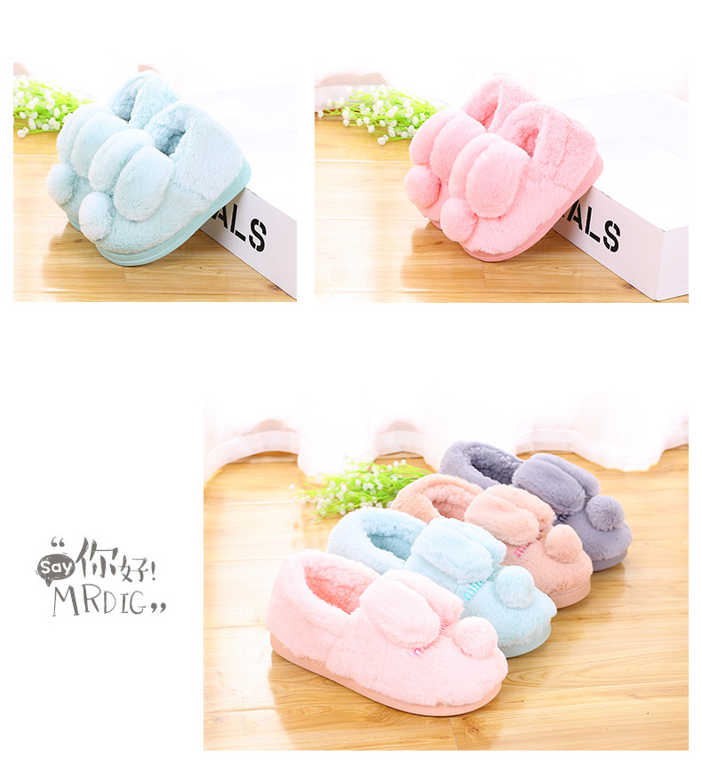 Pantoufles enfants en suède pour hiver - Ref 1011563 Image 14