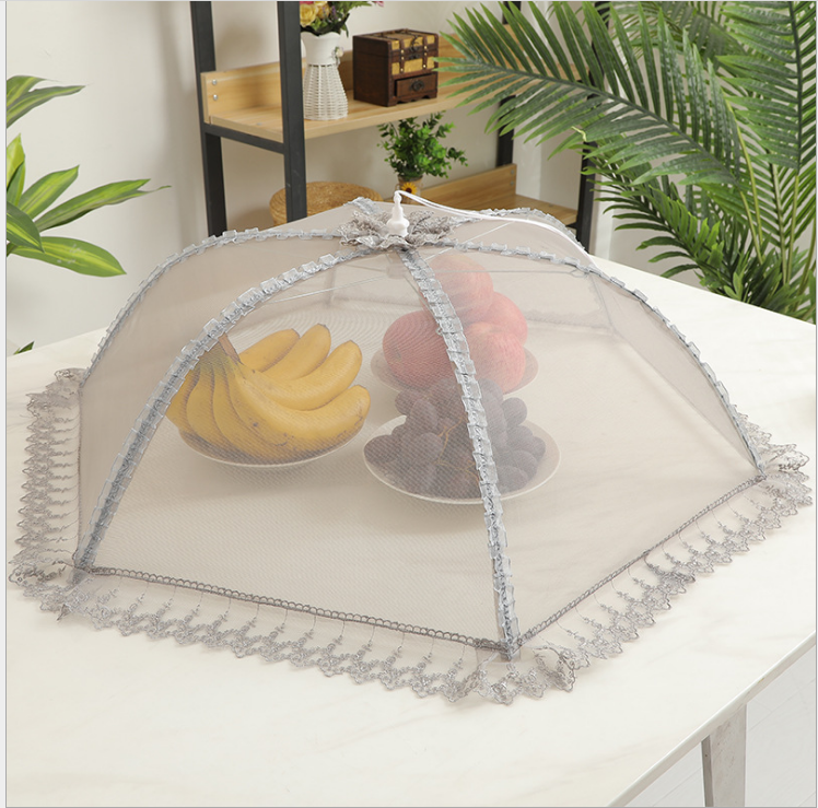Home meal cover anti-mosquito dust-proof umbrella cover for household meal cover folded leftover dish dish dish dish
