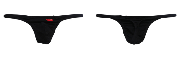 Siêu mỏng thể thao cotton túi bikini dây đeo mỏng nam thong T quần nam đồ lót gợi cảm 11001 màu đen quần sịp