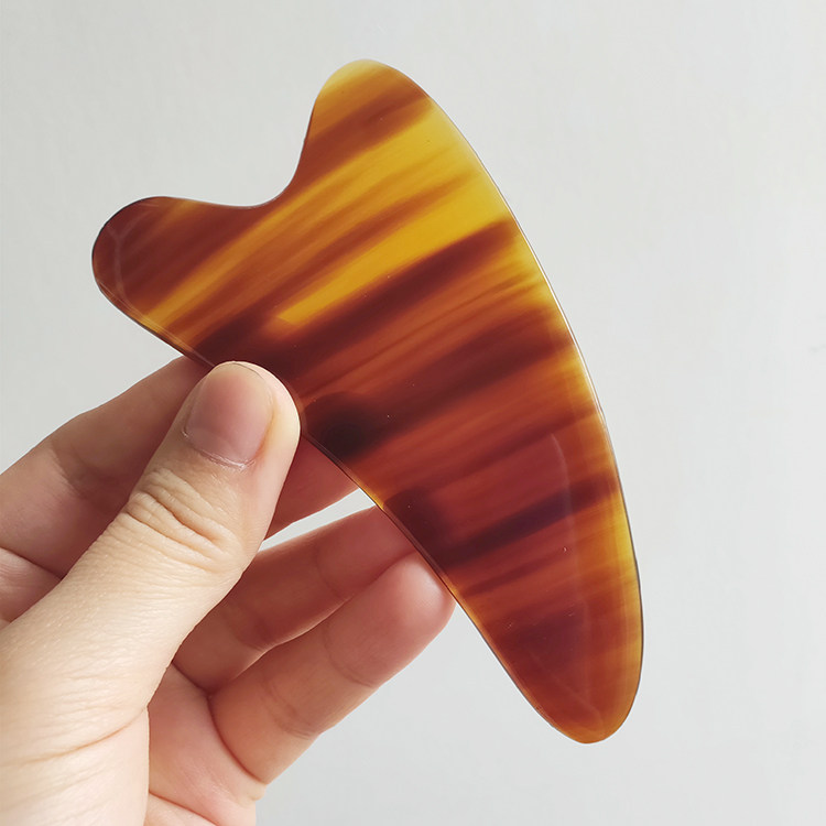 Natural Red Red Horn Plate Scraping Female Facial Face Neck Full Body Universal Dial Fascia Women Beauty Eye Meridians