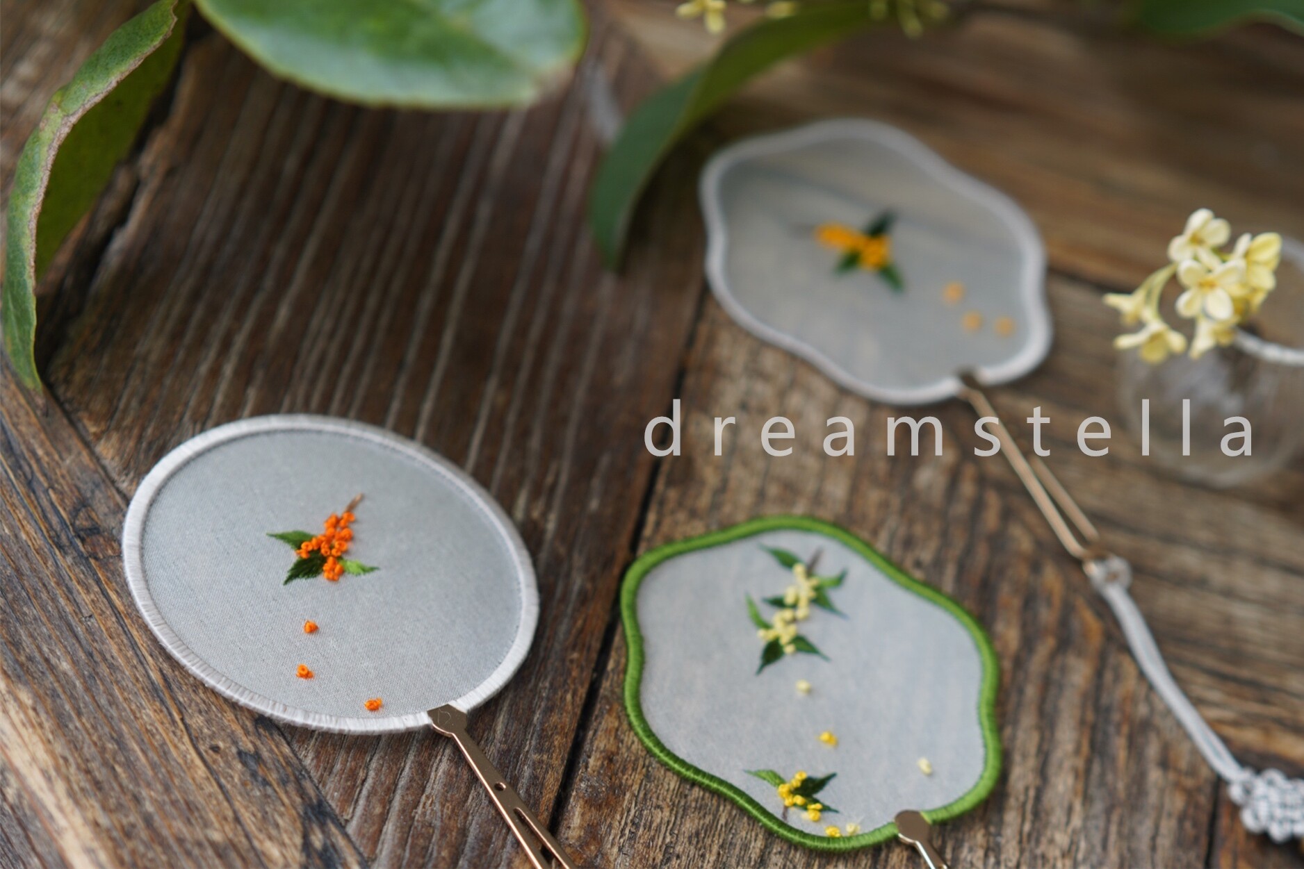 Leano handmade stella original osmanthus brooch bookmarking first decorated box material bag (without course)