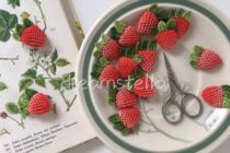 Le Ye Handmade stella Original Embroidered Strawberry Brooch Material Package (No Tutorial)
