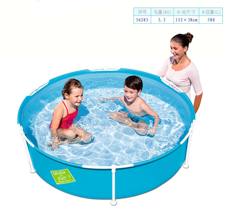 Детский надувной бассейн 原装正品儿童游泳池宝宝戏水池婴幼儿洗澡沙浴池支架海洋球池 Bestway