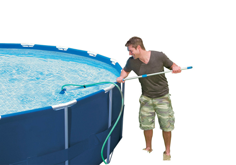 Чем заклеить каркасный бассейн не сливая воду. Intex pool. 28003 intex. комплект для чистки бассейнов reexo pool vac. чистая вода в бассейне.