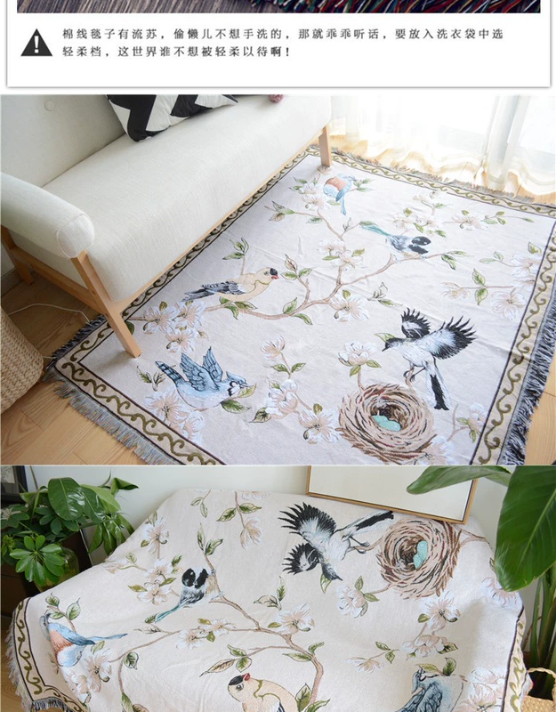 phong cách Hy Lạp Bắc Âu retro gió quốc gia Bo Simi thảm tươi tấm thảm sofa khăn che chăn mền đa năng - Thảm thảm nhà bếp