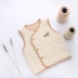 Áo vest bé gái mùa xuân và mùa thu cotton tháng 6 áo vest nam vest bé ấm 0 quần áo sơ sinh 3 tháng 1 tuổi quần áo trẻ sơ sinh cao cấp Áo ghi lê