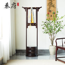 Qin Fu Mahogany Furniture Zambia Blood Sandalwood Coat Rack Floor Home Chinese Style Hanging Coat Rack Bedroom Storage Clothes