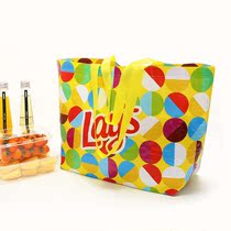 External single ultra-large-capacity waterproof laminated woven hand bag environmentally-friendly supermarket shopping bag portable cashier bag single shoulder